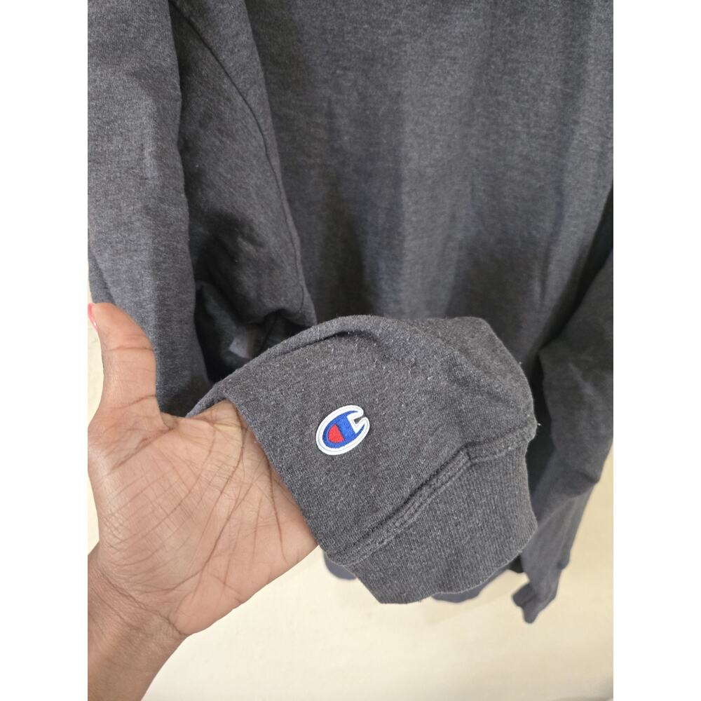 Vintage Champion Full Zip Hoodie, Fleece Lined, Grey, Size 2X - Picture 7 of 11